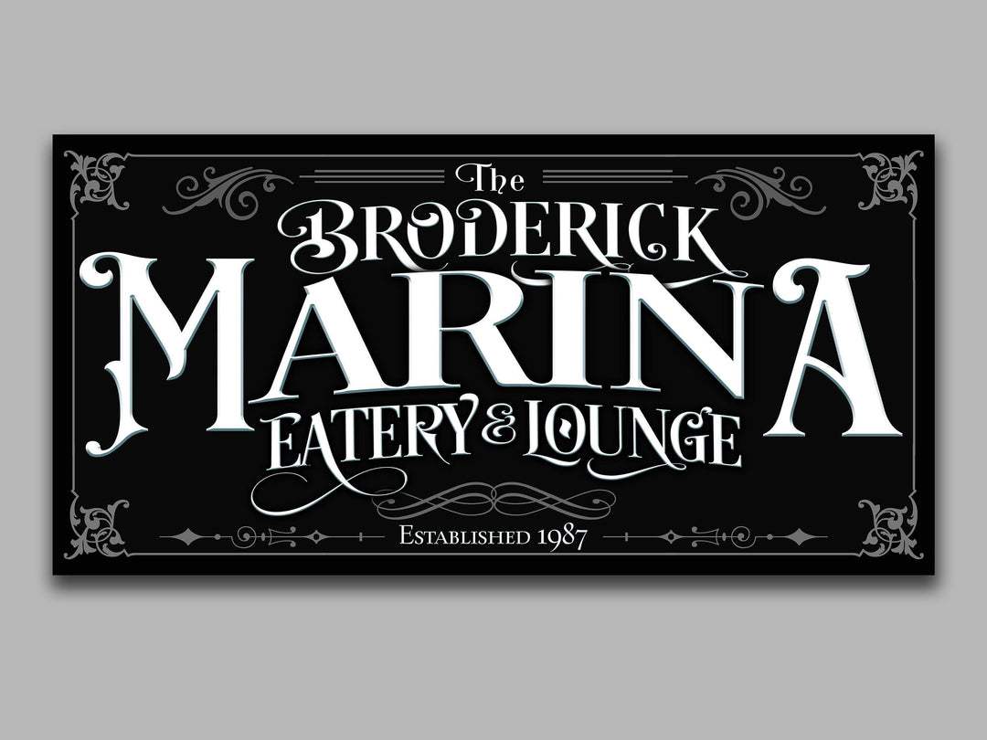 Personalized Lake House Marina Sign | Custom Family Marina Sign | Family Marina Lake House | Summer Lake House Decor | Custom Lake Sign