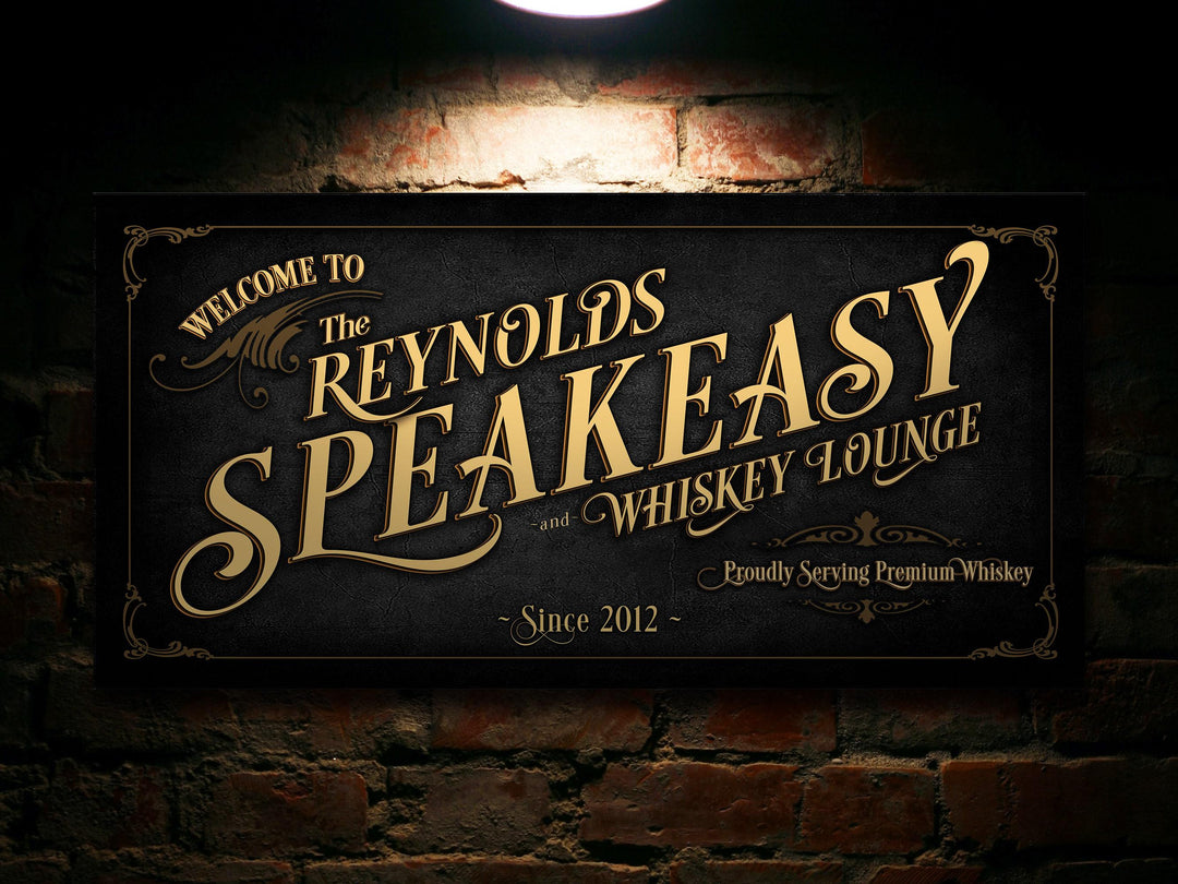 Speakeasy Bar Sign, Bar Wall Decor, Personalized Bar Sign, Vintage Cigar Lounge Speakeasy , Vintage Whiskey Lounge Speakeasy