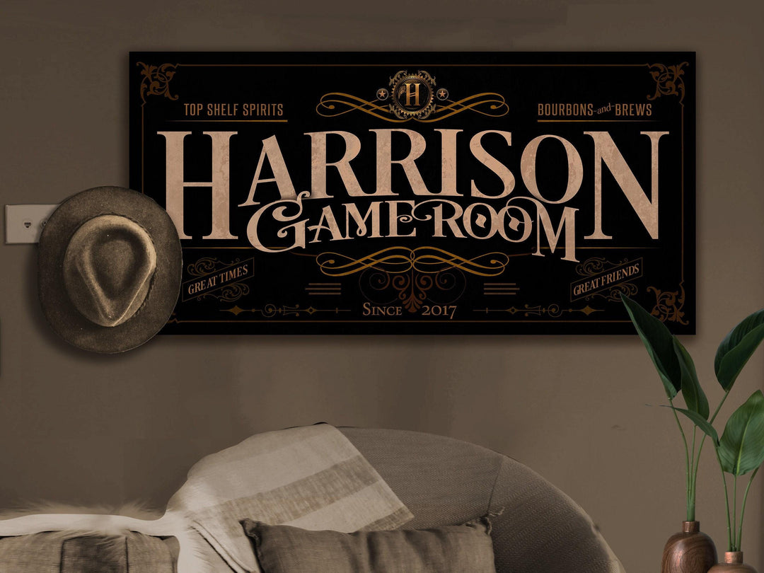 Family Game Room Sign | Personalized Game Room Sign | Game Room Sign | Family Name Sign | Family Bar Sign