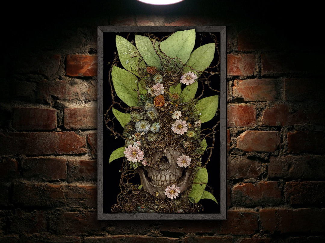 Sugar Skull | Skull Decor Sign | Spring Sign | Sugar Skull Sign | Flower Sign | Springtime Sign | Metal Print