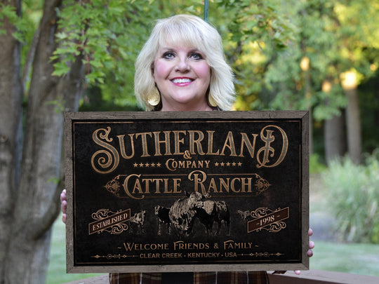 Black Angus Cattle Sign | Angus Cattle Ranch Sign | Cattle Farm Sign | Vintage Cattle Sign | Farmhouse Cattle Sign | Metal Print