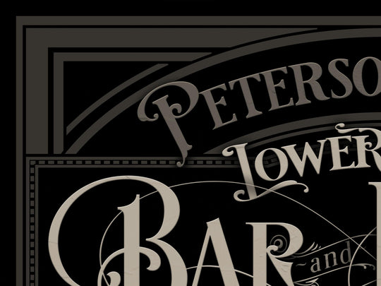 Personalized Lower Level Bar Sign, Family Bar Sign, Family Name Sign, Personalized Bar Sign, Basement Bar, Metal Sign, Canvas Sign