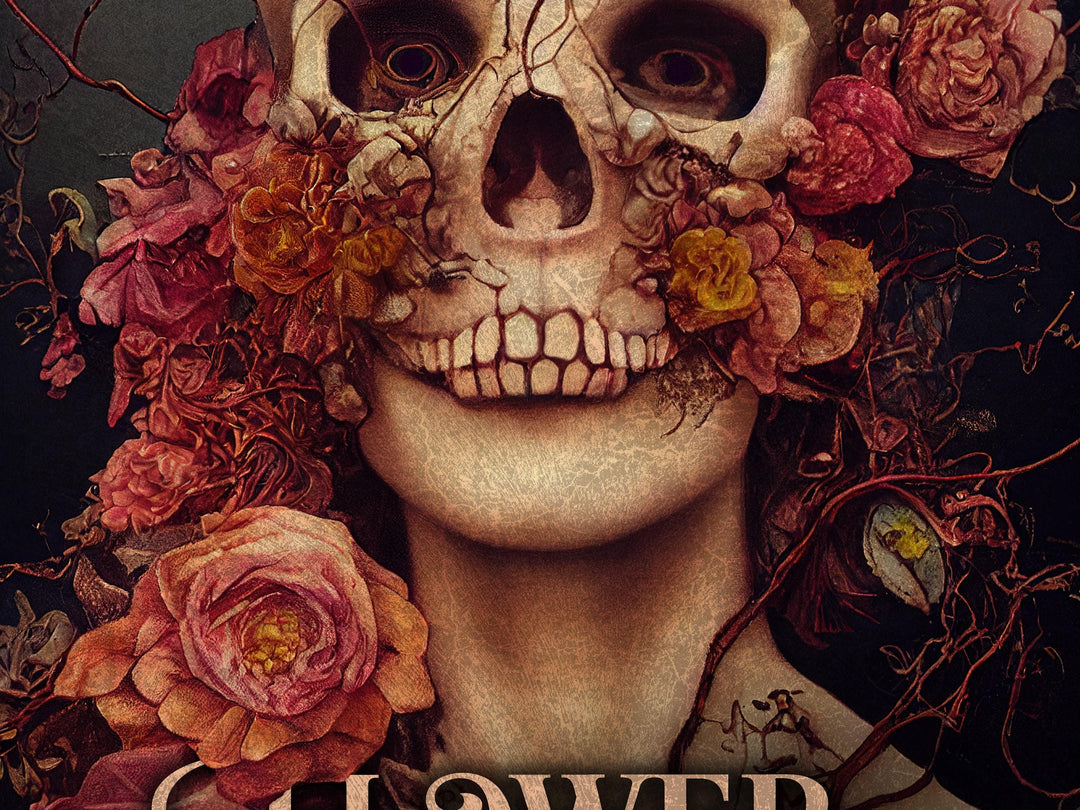 Sugar Skull | Skull Decor Sign | Spring Sign | Sugar Skull Sign | Flower Sign | Springtime Sign | Metal Print