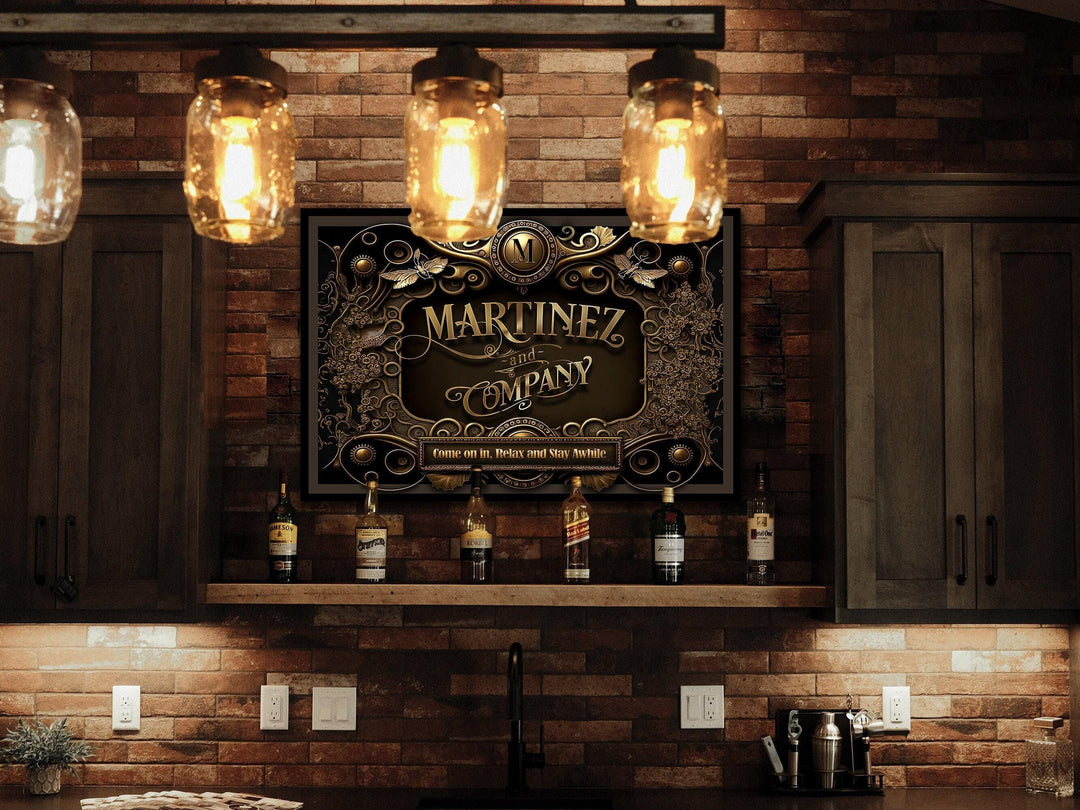 Steampunk | Custom Steampunk Decor | Steampunk Metal Wall Art | Personalized Family Name Sign | Steampunk Wall Decor | Steampunk Metal Sign