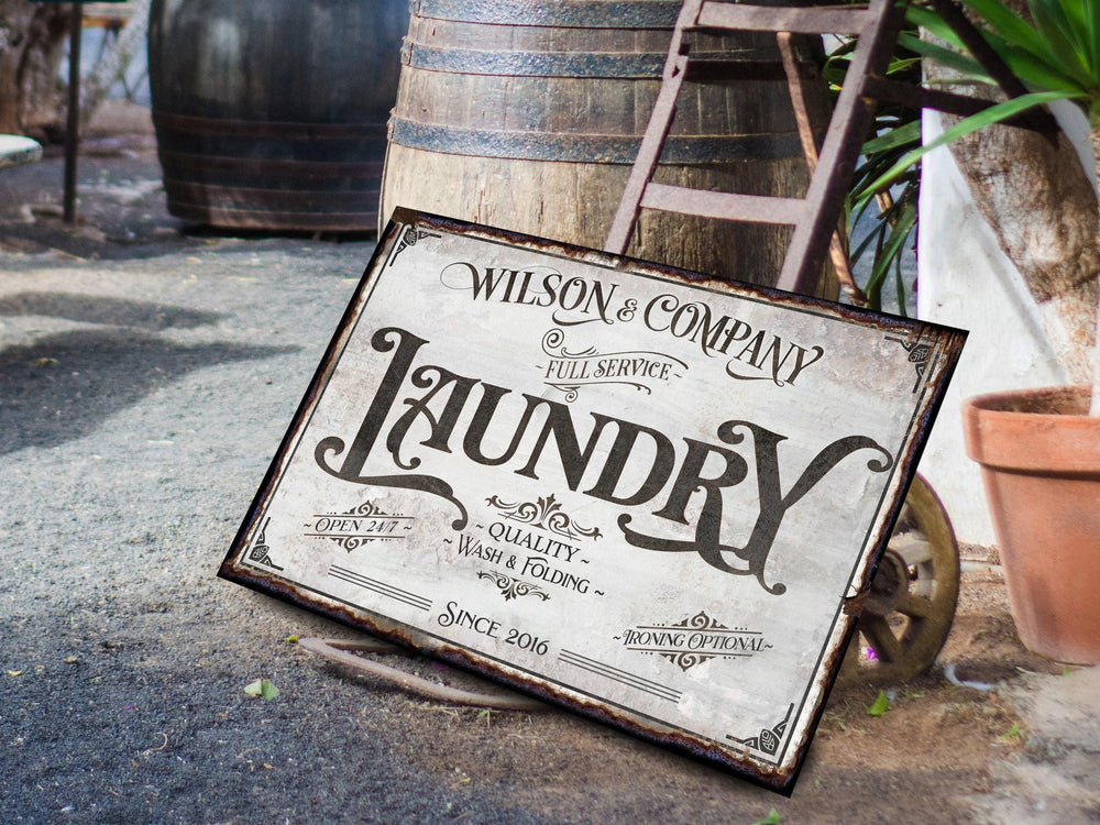 Laundry Room Decor | Laundry Sign | Laundry Room Sign | Laundry Decor | Farmhouse Laundry | Laundry Wall Decor | Family Name sign | Laundry