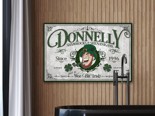 St Patrick Personalized Sign | St. Patrick Decor | St Patrick Sign | St Patrick Wall Decor | Distressed St Patrick Sign