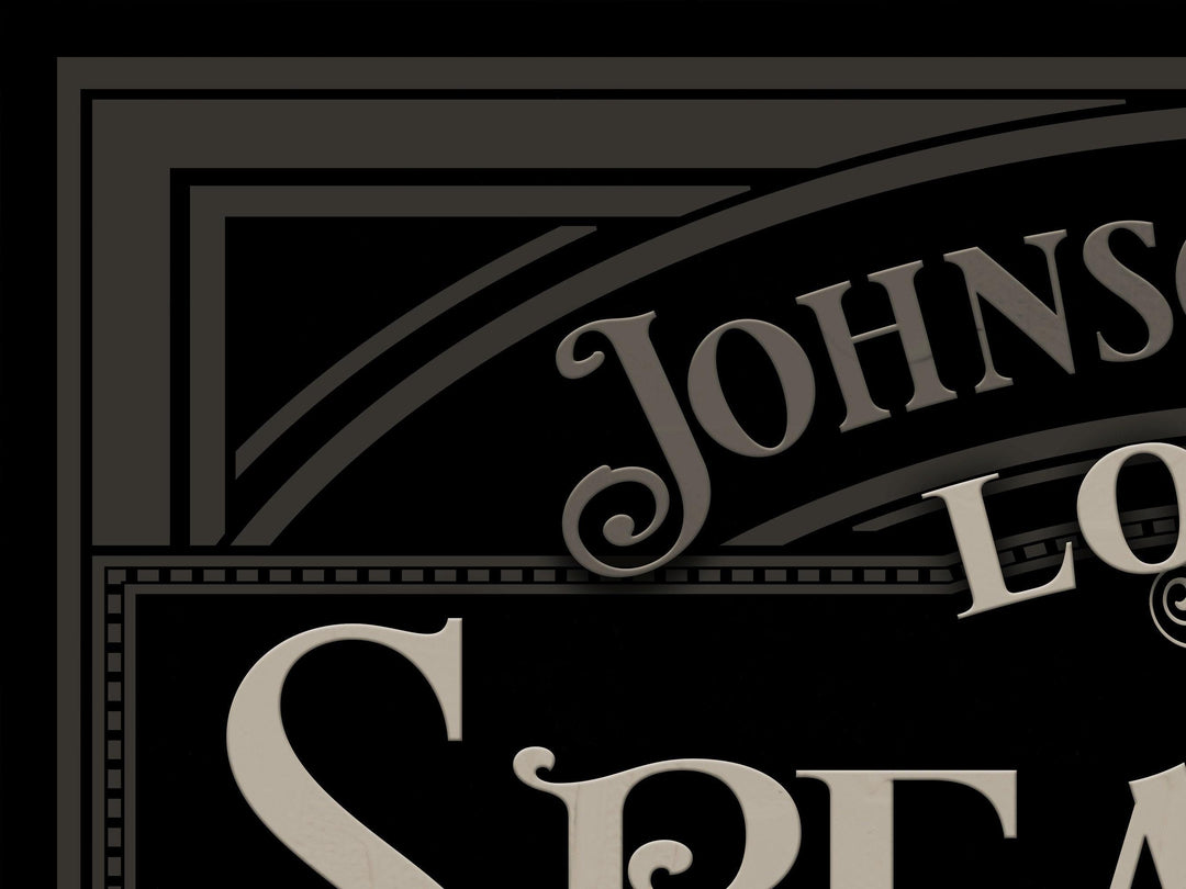 Personalized Speakeasy Sign, Family Bar Sign, Family Name Sign, Personalized Bar Sign, Personalized Man Cave, Basement Bar, Metal, Canvas