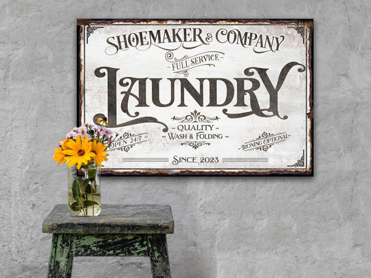 Laundry Room Decor | Laundry Sign | Laundry Room Sign | Laundry Decor | Farmhouse Laundry | Laundry Wall Decor | Family Name sign | Laundry
