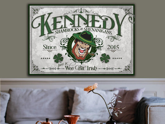 St Patrick Personalized Sign | St. Patrick Decor | St Patrick Sign | St Patrick Wall Decor | Distressed St Patrick Sign