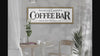 Coffee Bar Sign | Personalized Family Name Coffee Sign | Modern Farmhouse Wall Decor | Large Vintage Coffee Bar Sign | Coffee Bar Decor