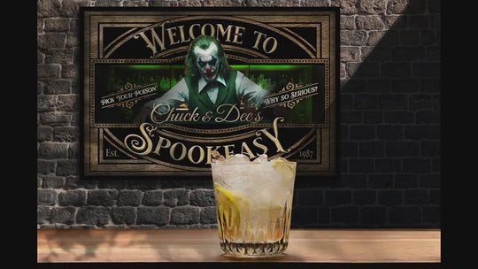 Spookeasy Halloween Sign | Creepy Halloween Sign | Halloween Jocker Sign | Scary Joker Sign | Speakeasy Spookeasy Halloween Sign