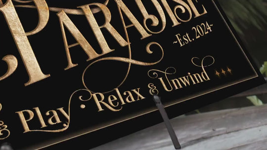 Personalized Pool Patio Sign - Metal or Canvas | Custom Pool Patio Sign |  Personalized Family Pool and Patio Sign | Large Metal Wall Art