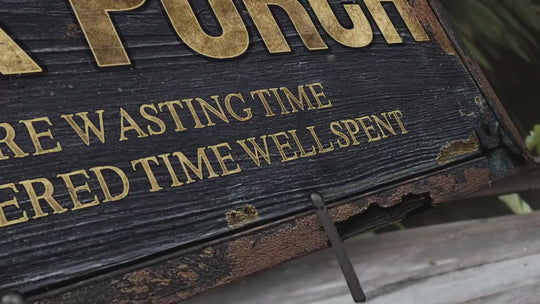 Porch Signs, Porch Sign, Porch Decor , Porch Leaner, Front Porch Sign, Personalized Front Porch Sign, Wasting Time Sign for Porch Decor