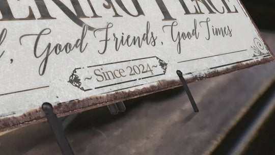 The Gathering Place Sign | Established Date | Custom Last Name Sign |  Personalized Sign | Living Room Wall Art | Modern Farmhouse Decor