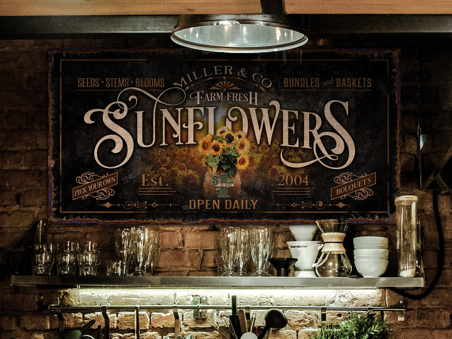 Personalized Sunflower Sign | Spring Sunflower Sign | Sunflower Decor | Spring Home Decor | Spring Wall Decor | Rustic Spring Decor