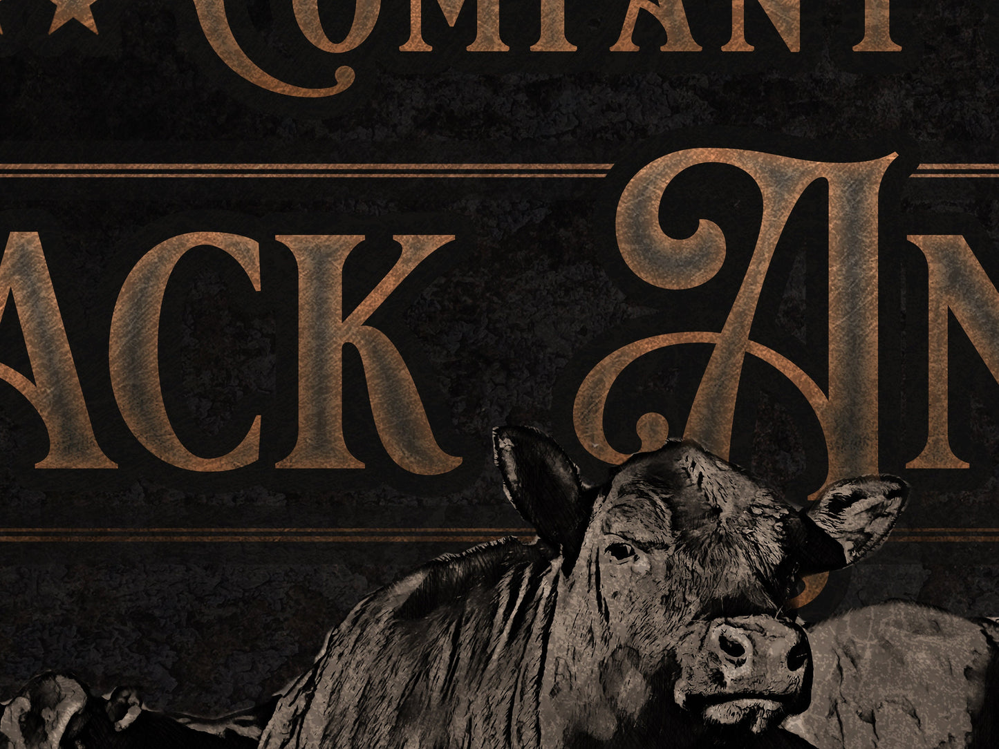 Black Angus Cattle Sign | Angus Cattle Ranch Sign | Cattle Farm Sign | Vintage Cattle Sign | Farmhouse Cattle Sign | Metal Print