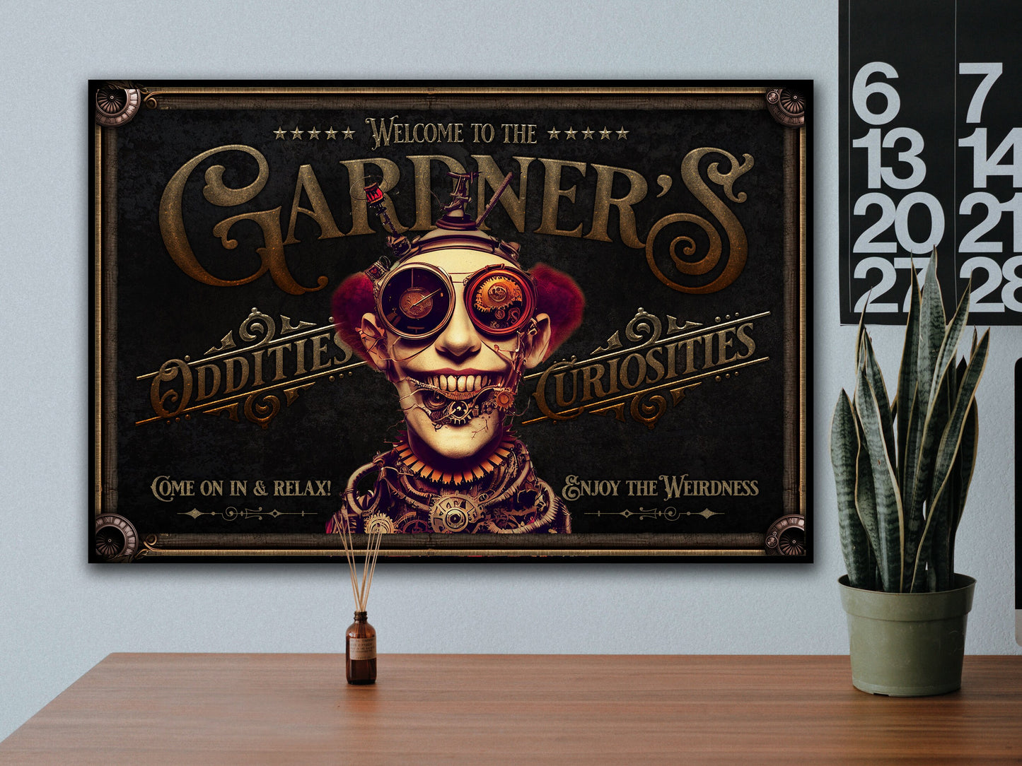 Steampunk | Steampunk Decor | Steampunk Personalized with Last Name | Steampunk Wall Art | Steampunk Wall Decor | Steampunk Game Room