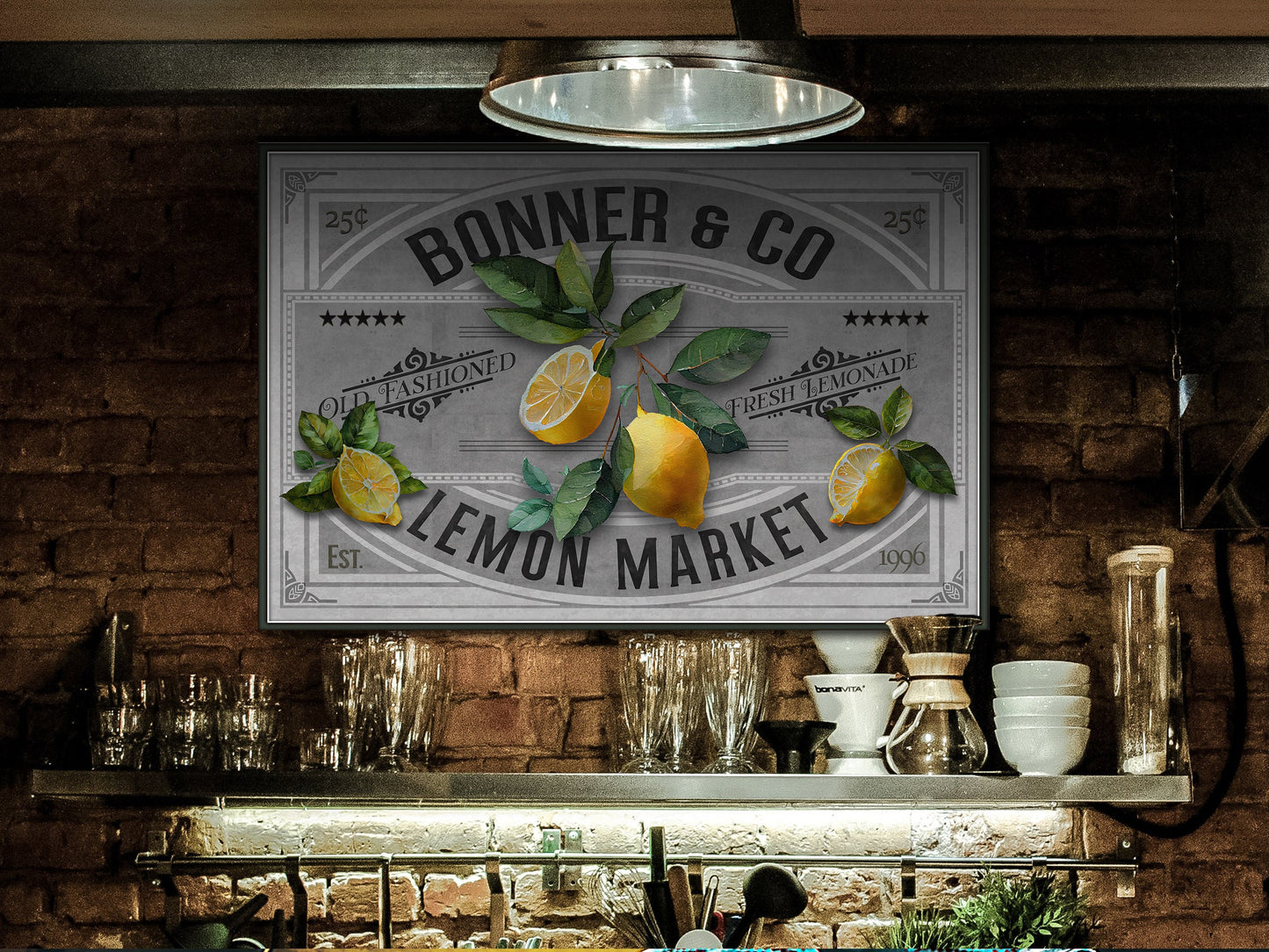 Lemon Decor | Lemon Sign | Lemon Market | Metal Decor | Porch Sign  | Summer Sign | Family Name sign | Lemon