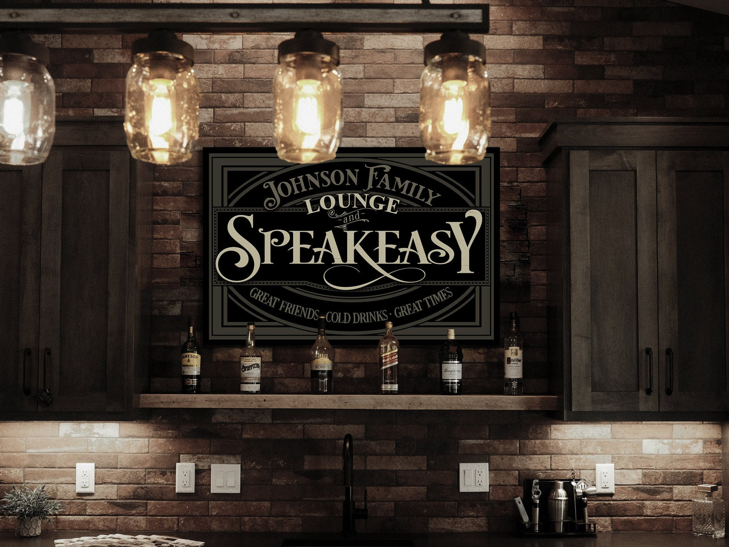 Family Name Lounge Sign | Custom Speakeasy Sign | Family Bar Sign | Family Name Sign | Personalized Bar Sign | Vintage Sign | Metal Sign