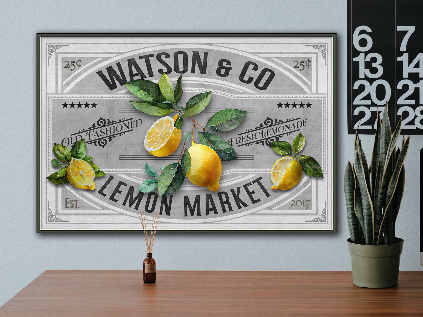 Lemon Decor | Lemon Sign | Lemon Market | Metal Decor | Porch Sign  | Summer Sign | Family Name sign | Lemon