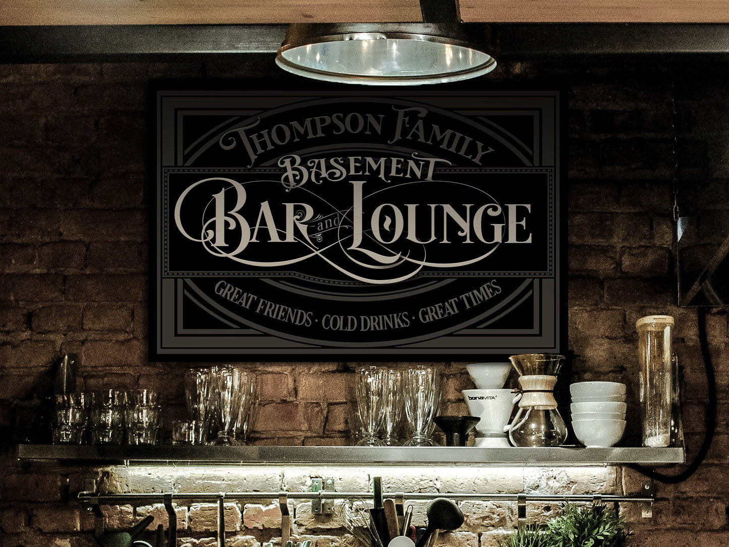 Basement Bar Sign | Custom Basement Bar Sign | Family Bar Sign | Family Name Sign | Personalized Bar Sign | Farmhouse Sign | Metal Sign