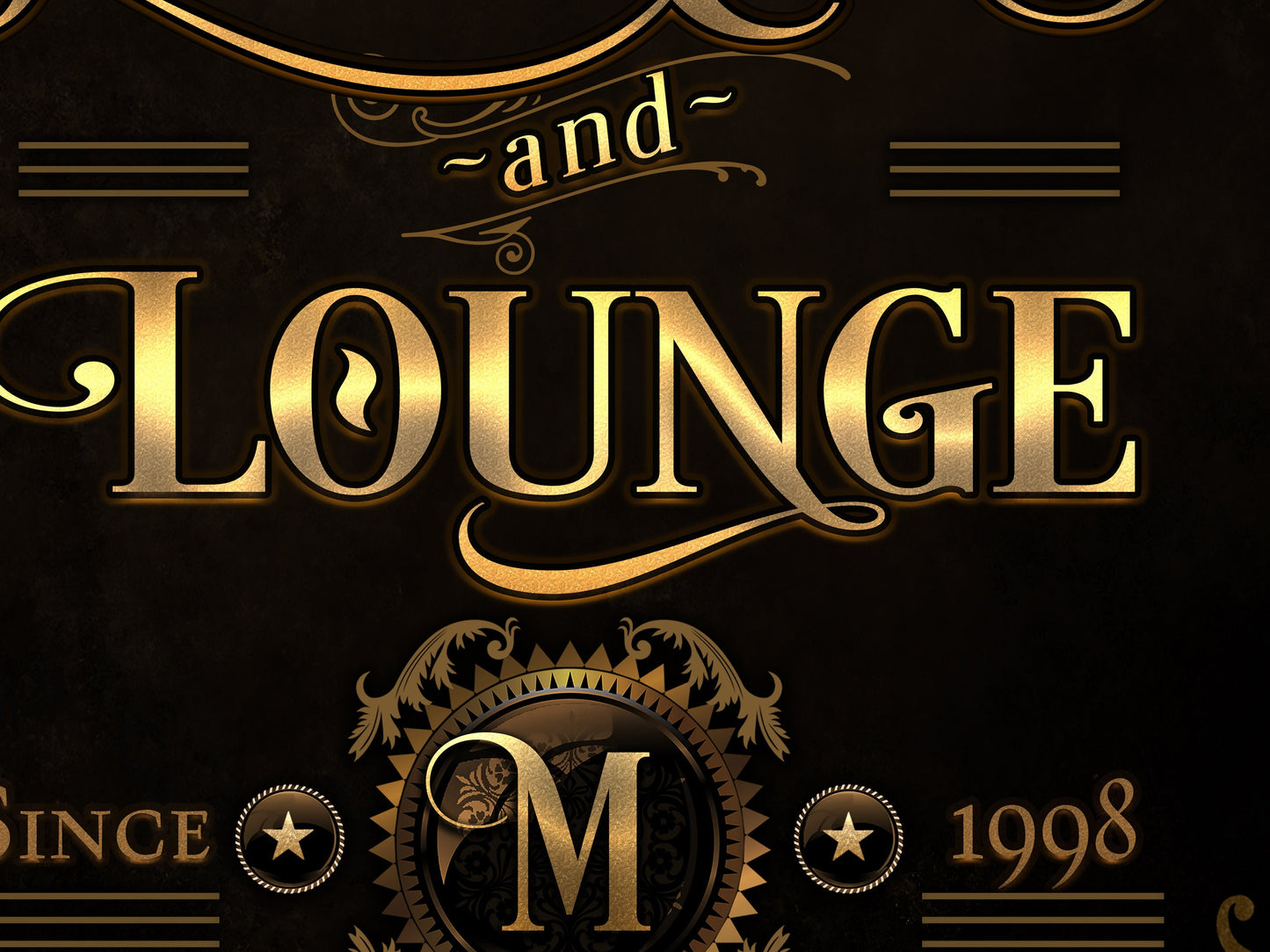 Family Game Room Sign, Vertical Bar Wall Decor, Personalized Lounge Sign, Family Lounge Sign, Family Name Lounge, Large Canvas or Metal