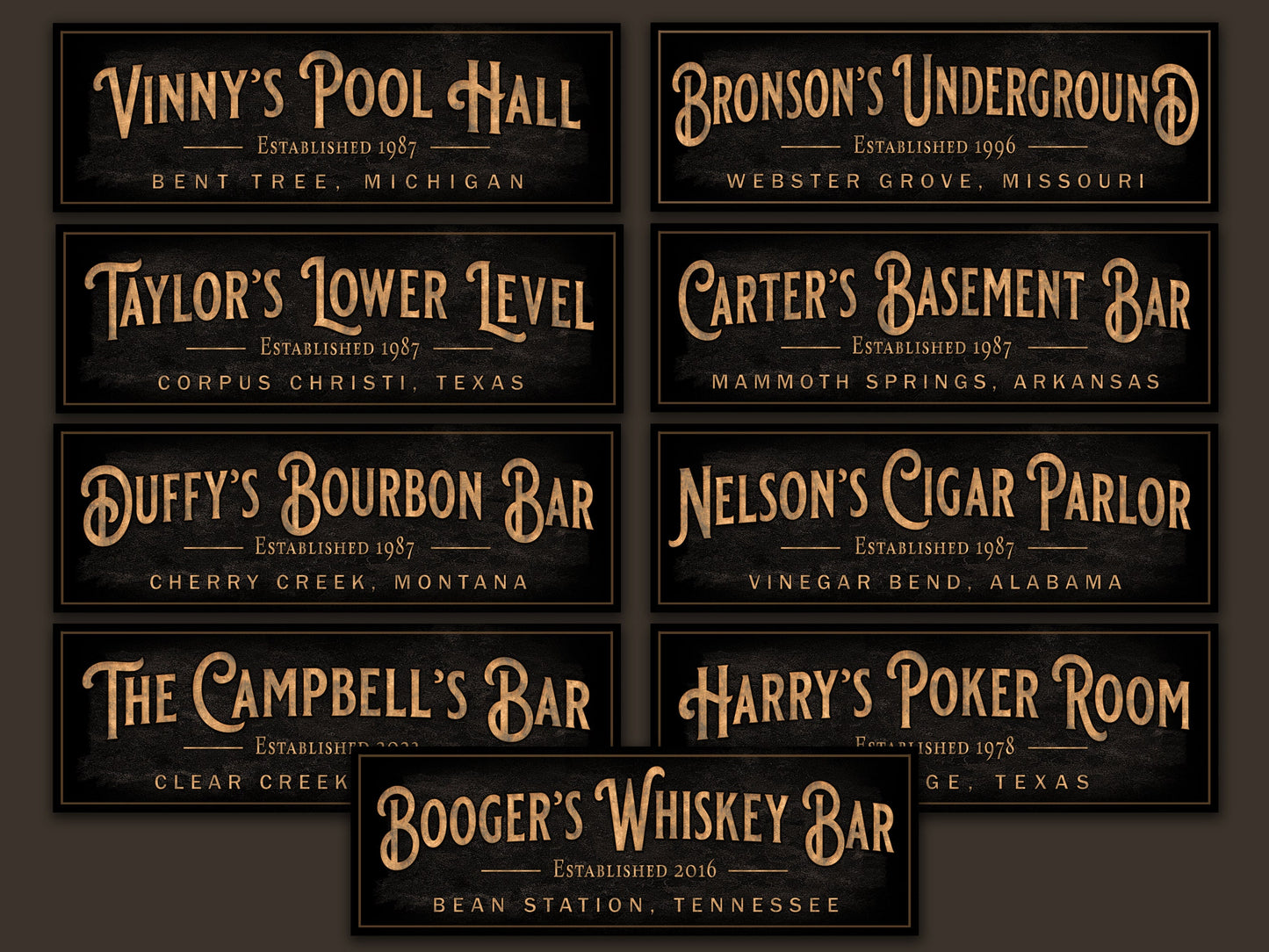 Personalized Underground Bar | Custom Bar Sign  | Custom Lower Level Sign |  Bar Sign for Home | Large Canvas Sign | Large Metal Sign